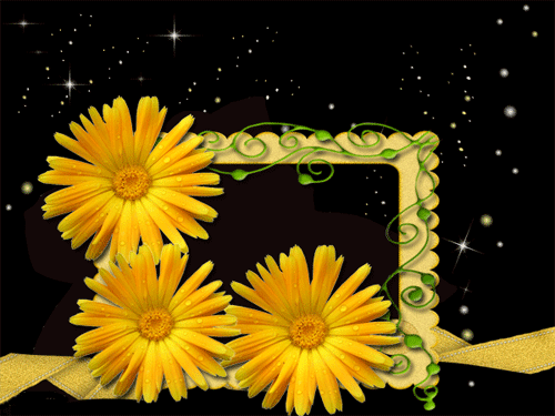 листівка анімація квіти нагідки